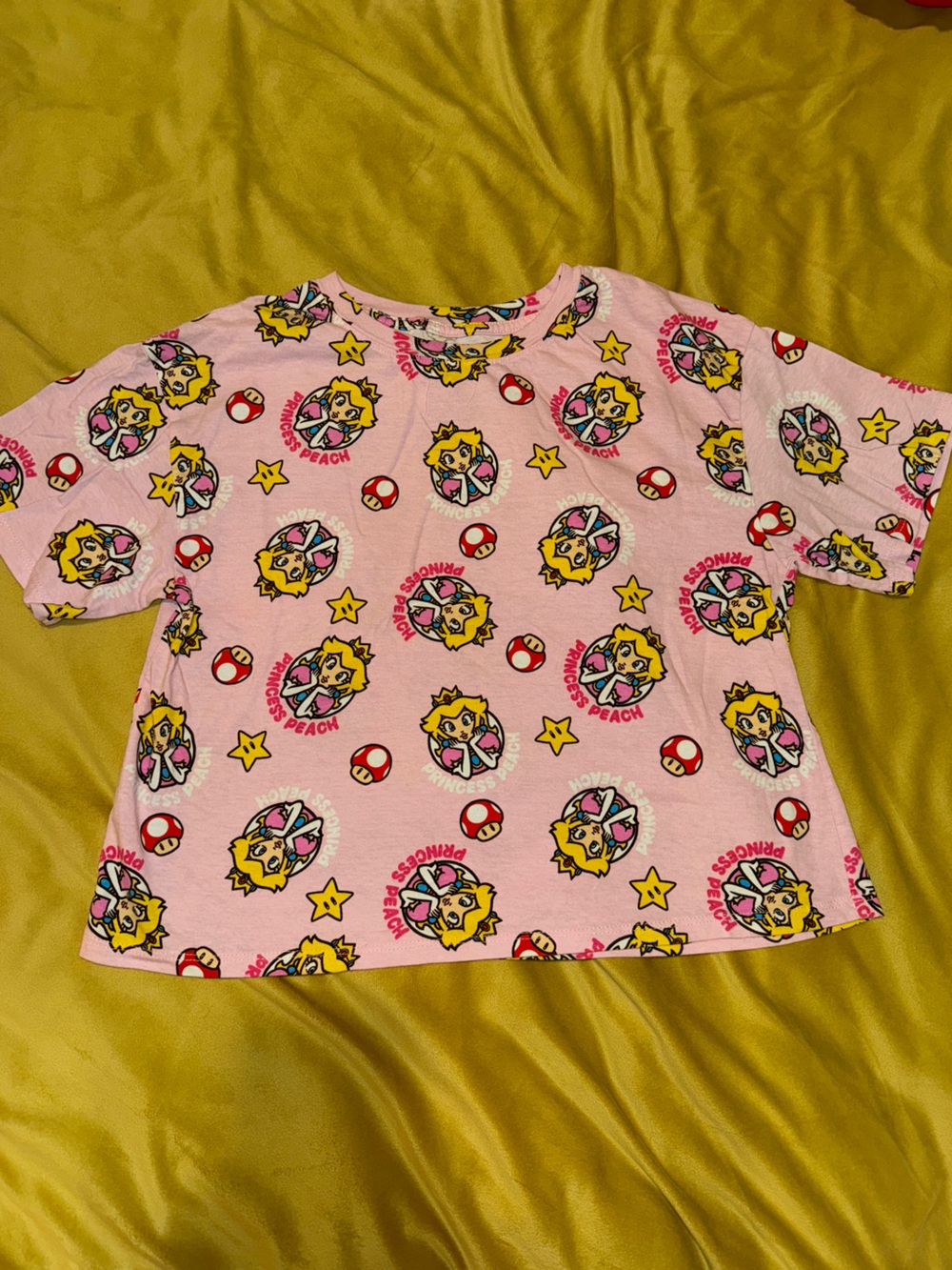 Women’s Pink Princess Peach Short Sleeve Top